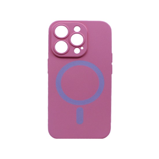 New Science Silicone Megnatic Capa para iPhone 14 Pro Rosa